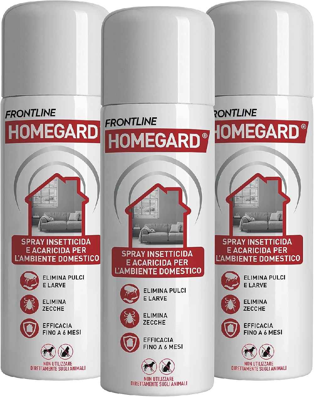 MEGAFFARI - FRONTLINE Homegard Spray Insetticida, Antipulci