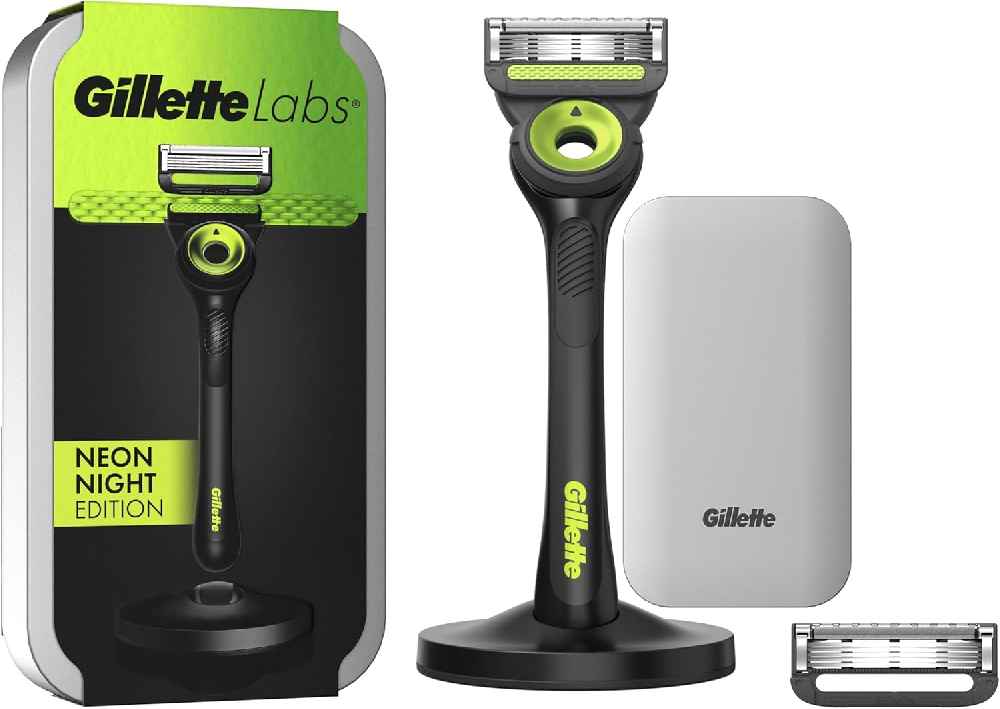 Gillette LABS RASOIO UOMO, con 2 LAMETTE DA BARBA 